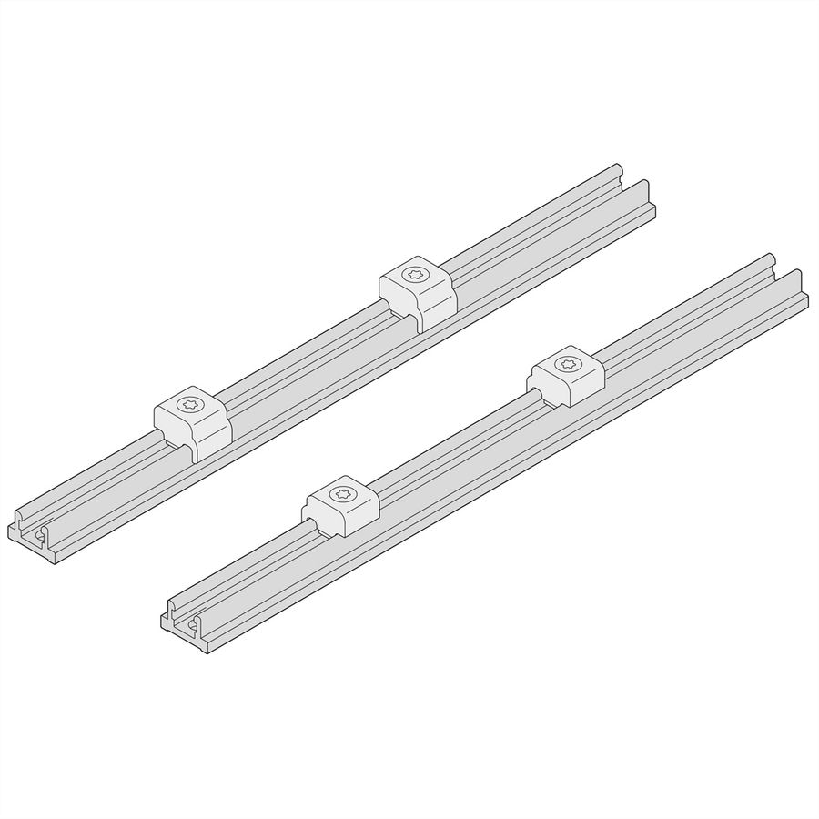 Système de rail flexible Interscale SCHROFF pour le montage de circuits imprimés, 221D, 217.45L