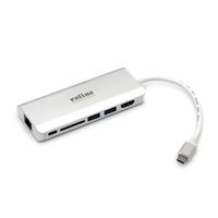 ROLINE Station d'accueil USB type C, 4K HDMI, 2x USB 3.2 Gen 1,1x lecteur SD/MicroSD, 1x USB-C PD, 1 x Gigabit Ethernet