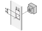 Kit d'écrous carrés SCHROFF, M6, 50 Pcs