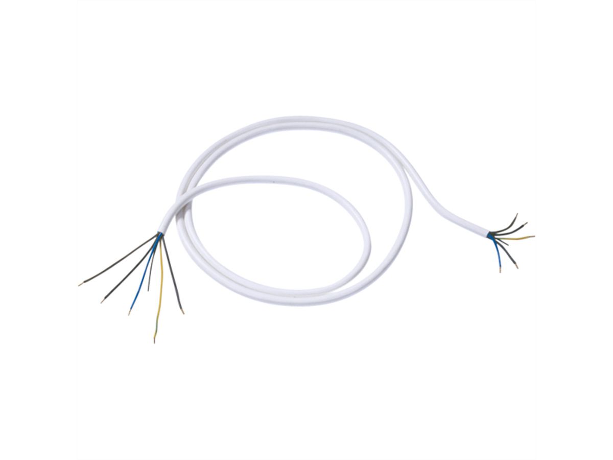 BACHMANN Câble de four 3,0m blanc 5G1.50, fils ouverts H05VV-F 5G1.50 non emballé
