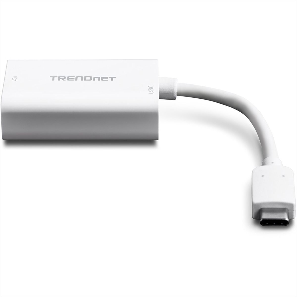 TRENDnet TUC-VGA2 USB-C VGA Blanc adaptateur et connecteur de câbles