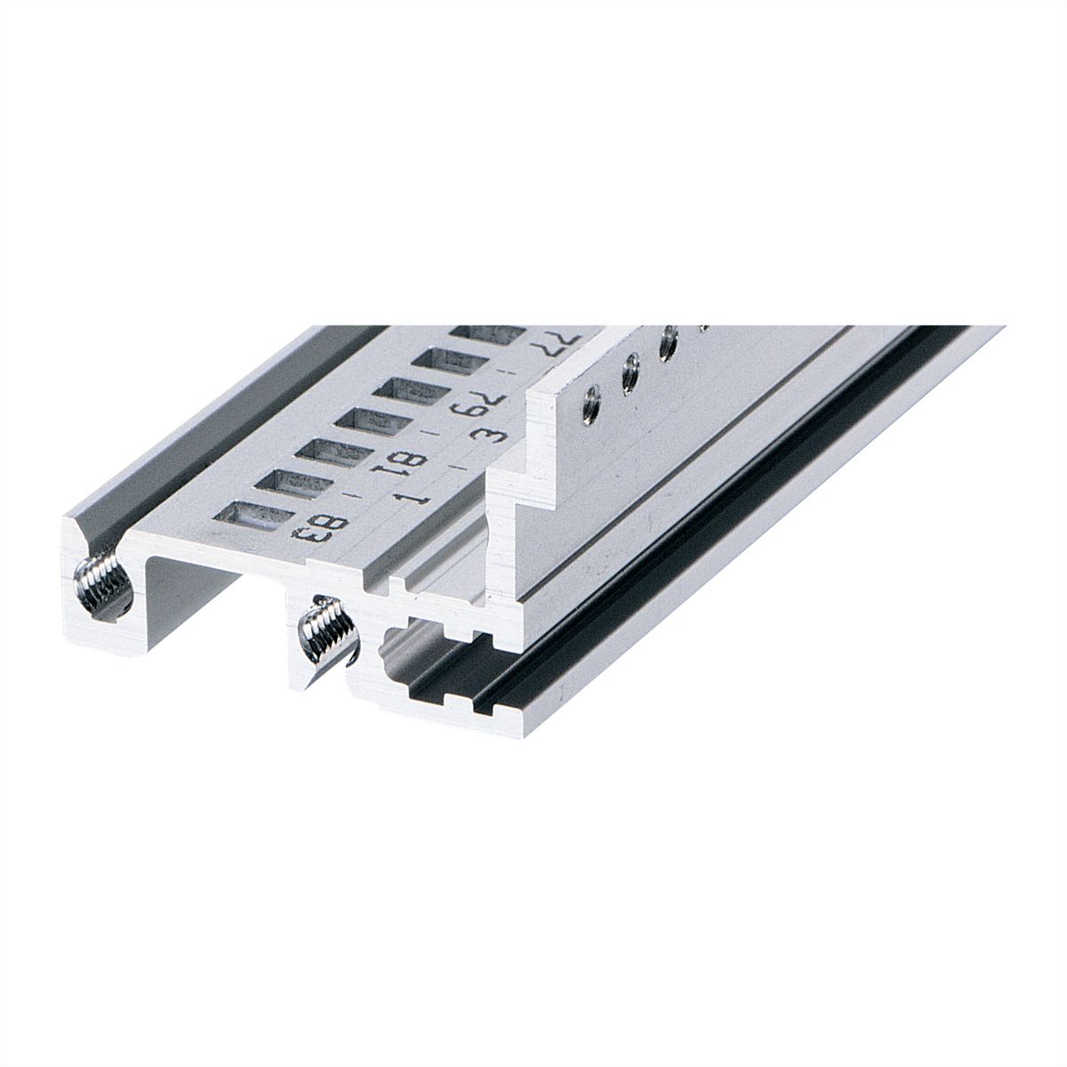 Rail horizontal SCHROFF, arrière, type H-MZ, lourd, avec rail en Z, 84 CV