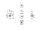 VALUE Coupleur Keystone RCA, plastique, blanc
