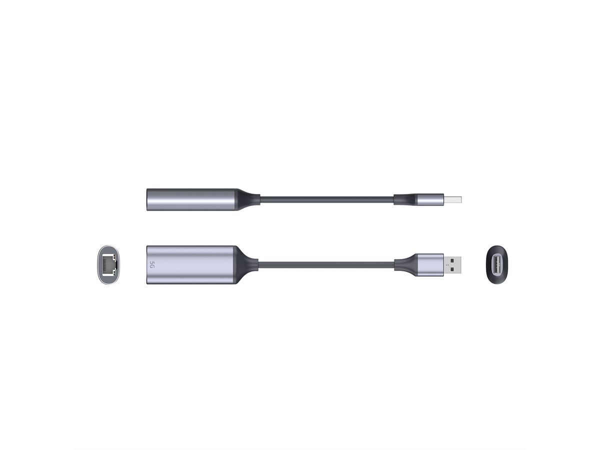 VALUE Convertisseur USB 3.2 Gen 1 type A - 5 Gigabit Ethernet