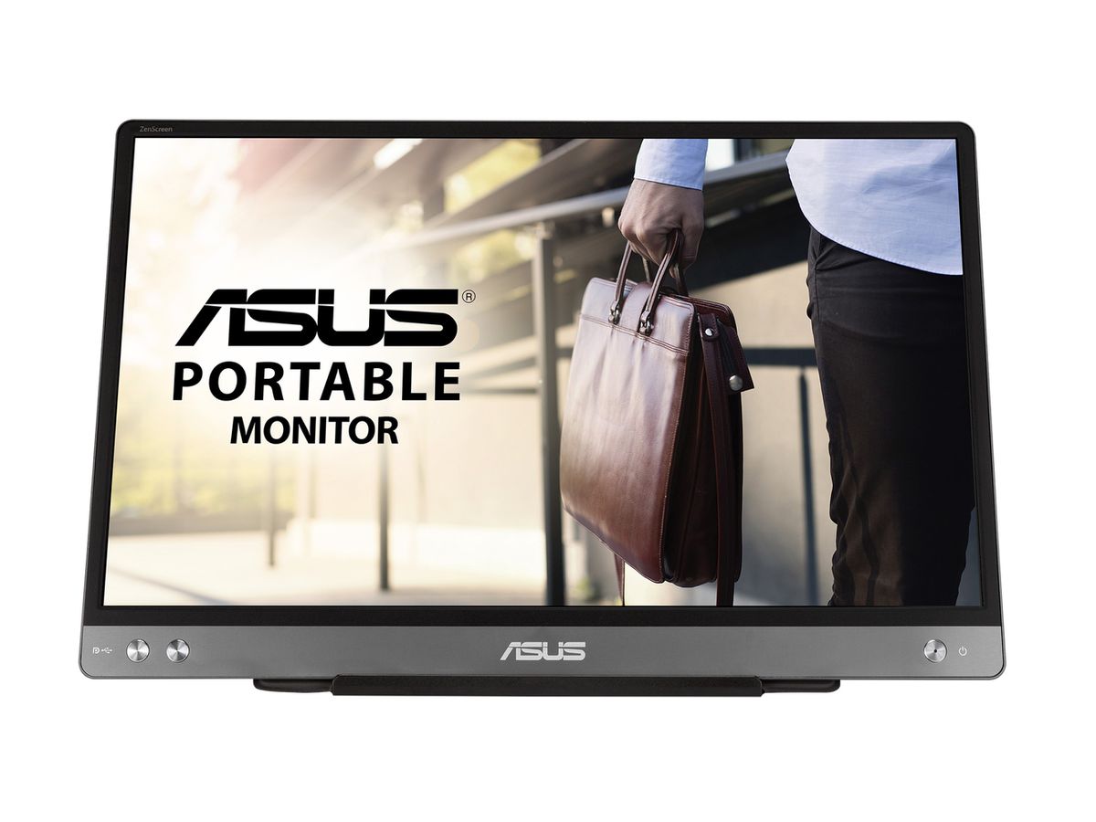 ASUS MB14AC écran plat de PC 35,6 cm (14") 1920 x 1080 pixels Full HD Gris