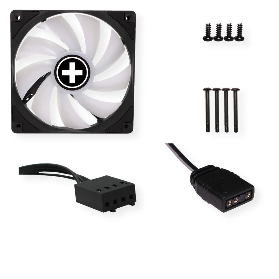 Xilence XPF120.ARGB 120mm PWM Ventilateur de boîtier, ARGB LED