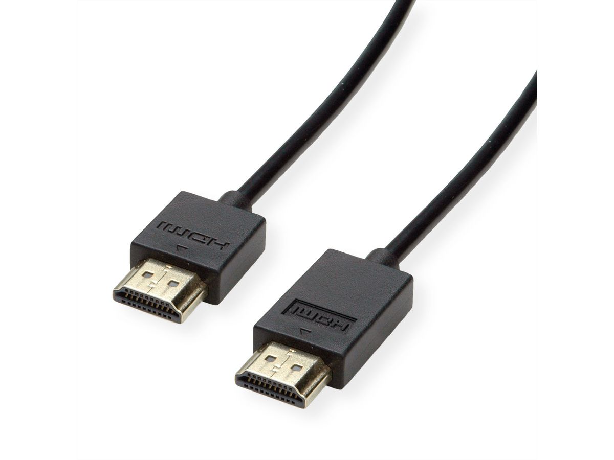 ROLINE Câble HDMI Ultra HD avec Ethernet, 4K, actif, M/M, noir, 5 m