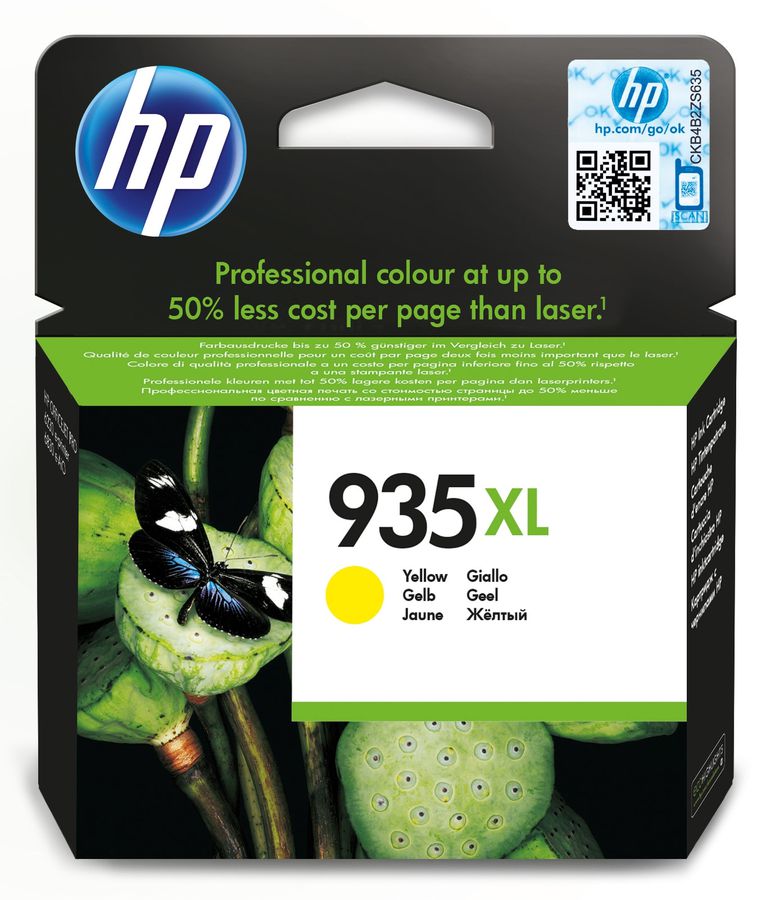 HP 935XL cartouche d'encre jaune authentique grande capacité