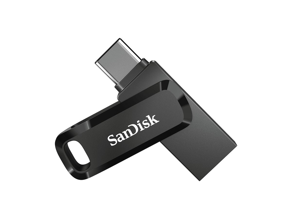 SanDisk Ultra Dual Drive Go lecteur USB flash 64 Go USB Type-A / USB Type-C 3.2 Gen 1 (3.1 Gen 1) Noir