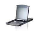ATEN KL1116VN Commutateur KVM LCD 48cm à 16 ports Multi-Interface Cat 5 sur IP, FR-Layout