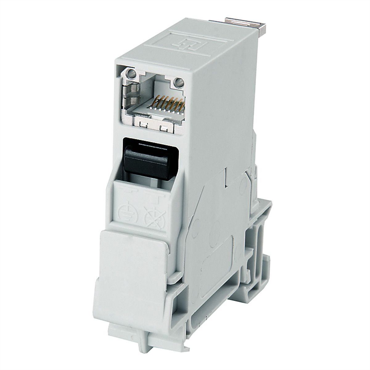 TELEGÄRTNER Connecteur de rail STX, RJ45 Module B Cat.6A (ISO/IEC)
