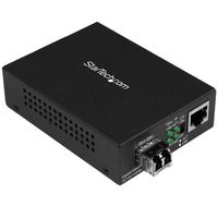 StarTech.com Convertisseur de Média Fibre Multimode (MM) LC pour Réseau 10/100/1000 - 550m - Gigabit Ethernet - 850nm - avec Émetteur-Récepteur SFP