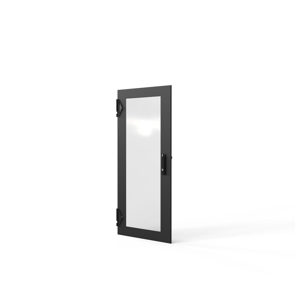 SCHROFF Porte 1200H 600L verre IP20 fermeture 3 points RAL7021