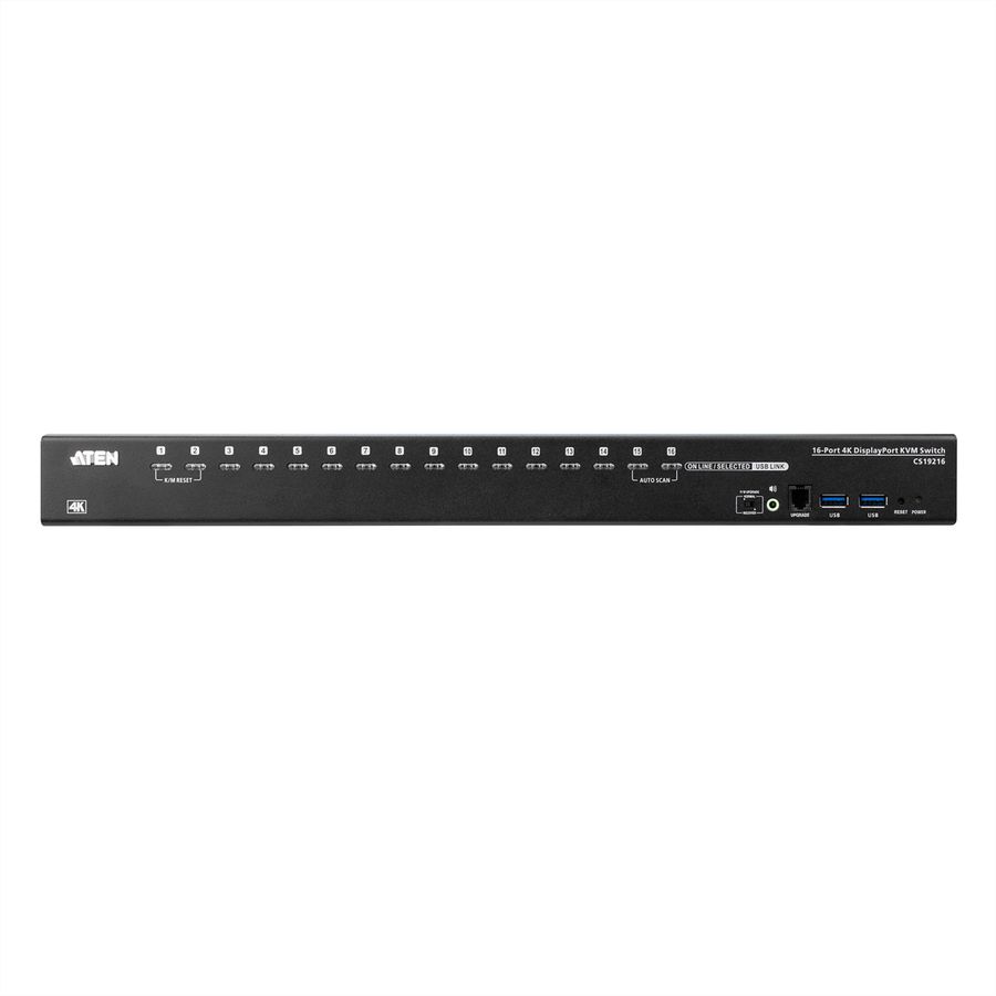 ATEN CS19216 Commutateur KVM DisplayPort 4K 16 ports USB 3.0