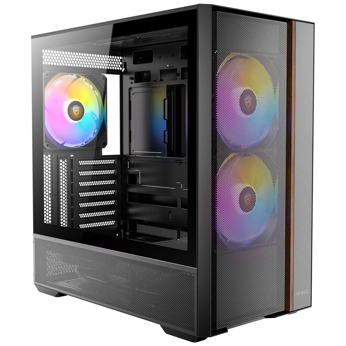 ANTEC FLUX Rear ATX/Micro-ATX/ITX Boîtier PC Midi Tower, noir