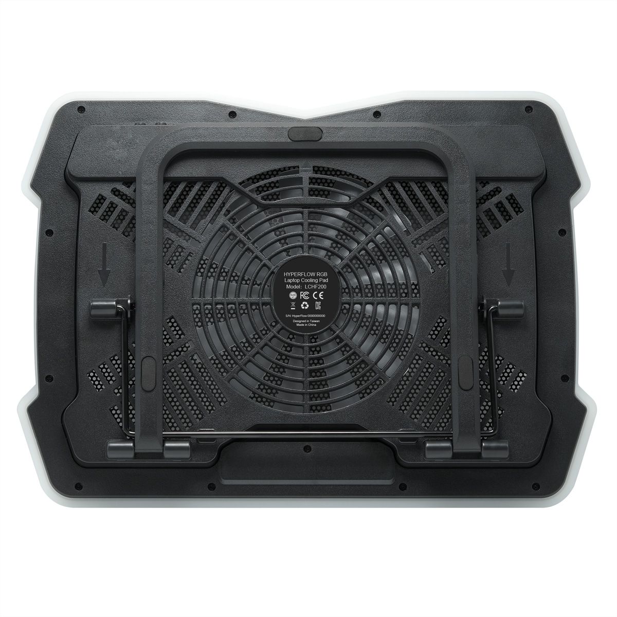 ANTEC LCHF200 Hyperflow RGB Support de refroidissement pour ordinateur portable, 10-17 pouces