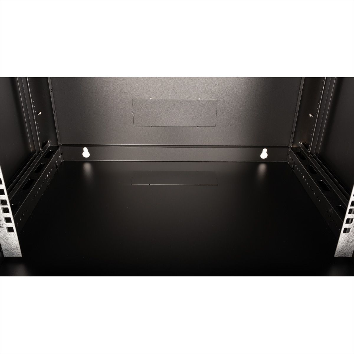 VALUE Boîtier mural 19 pouces 6U, 600 x 450 mm, noir, kit à assembler