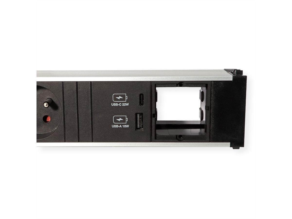 BACHMANN CONI 1xUTE 1xUSB A/C 22W 1xCM 0,2m GST18