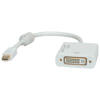 ROLINE 4K Adaptateur Mini DisplayPort-DVI, MiniDP M - DVI F