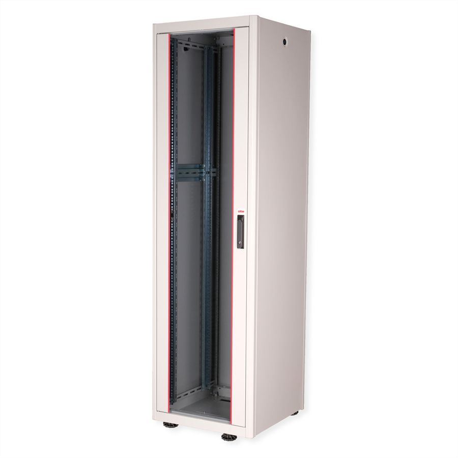 ROLINE 19" Baie réseau Basic 42U, 600x600 LxP Porte verre gris