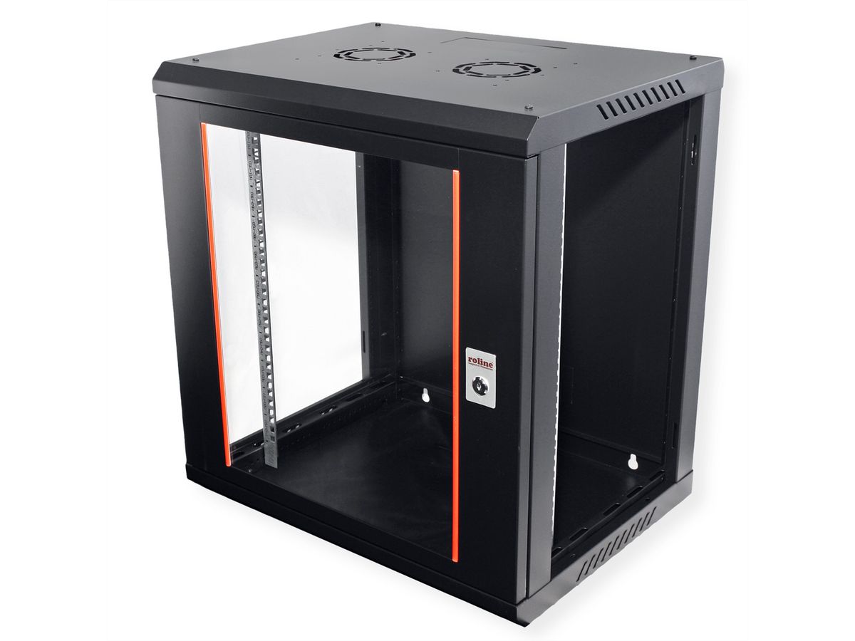ROLINE 19" Boîtier mural Basic Plus 12U, 600x450 LxP noir