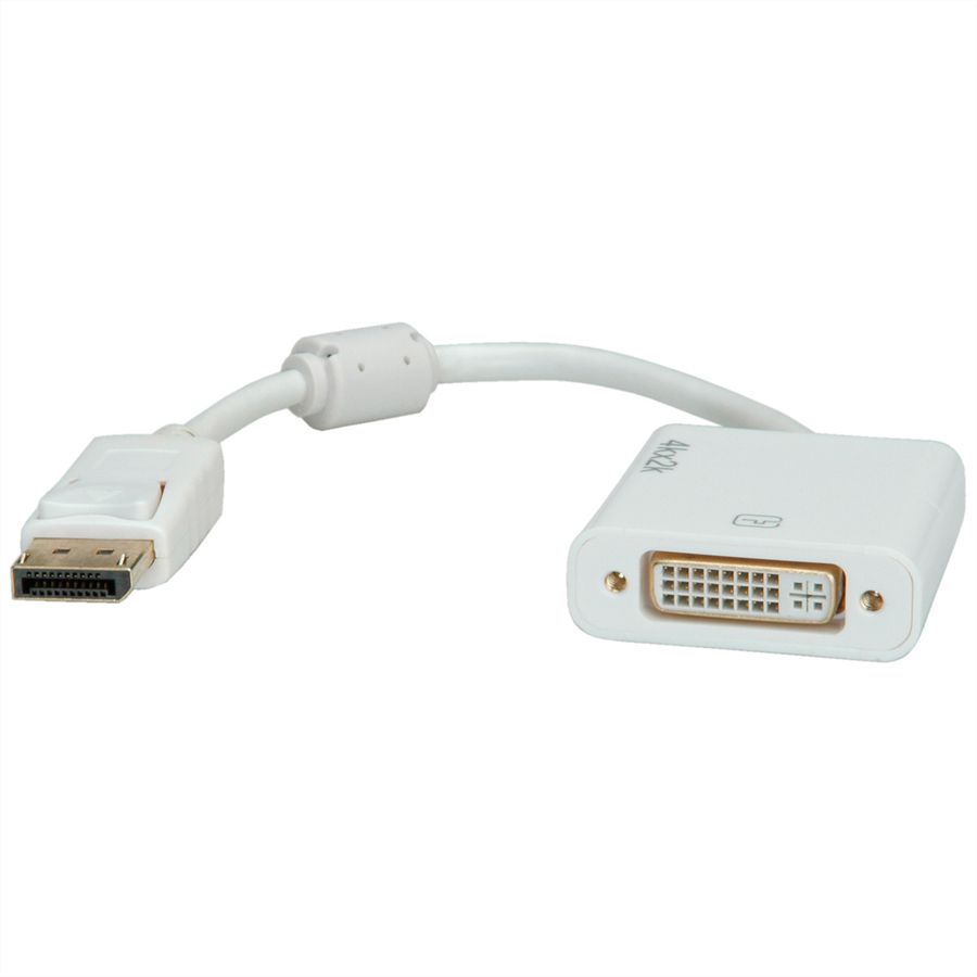 ROLINE 4K Adaptateur DisplayPort - DVI, DP M-DVI F