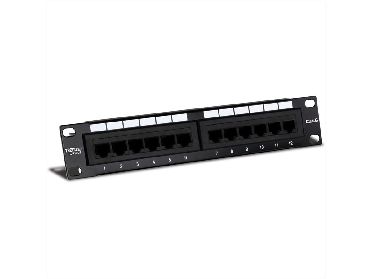 TRENDnet TC-P12C6 Panneau de brassage 12 ports Cat. 6 non-blindé