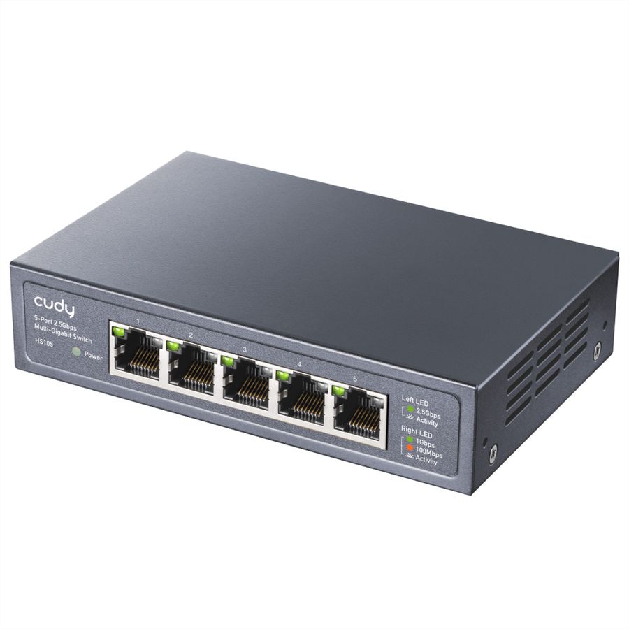 CUDY HS105 Switch 5 ports 2.5G métal