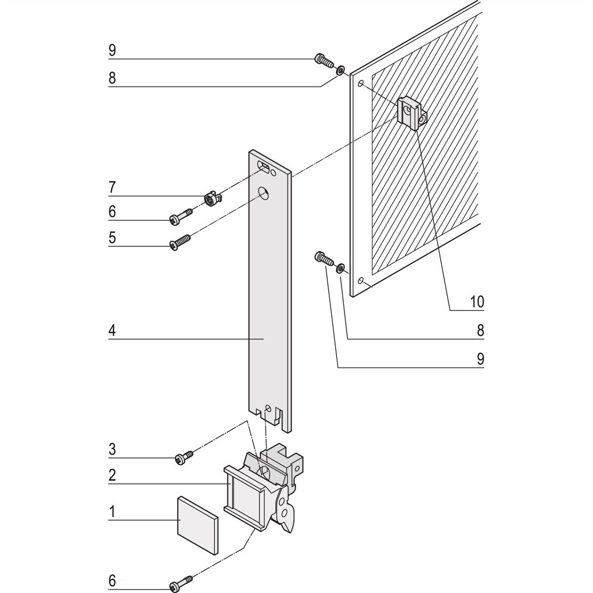 SCHROFF - Kit d'unité enfichable avec poignée d'extraction type 2, non blindé, gris, 3 U, 6 HP