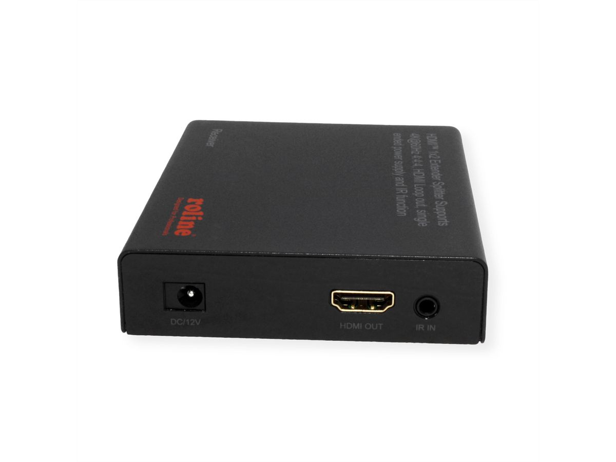 ROLINE Prolongateur/Splitter HDMI, 1x2 via Cat.6A, 70m, 4K60Hz