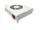 ROLINE 19" Unité de ventilation, 2 ventilateurs, Thermostat gris