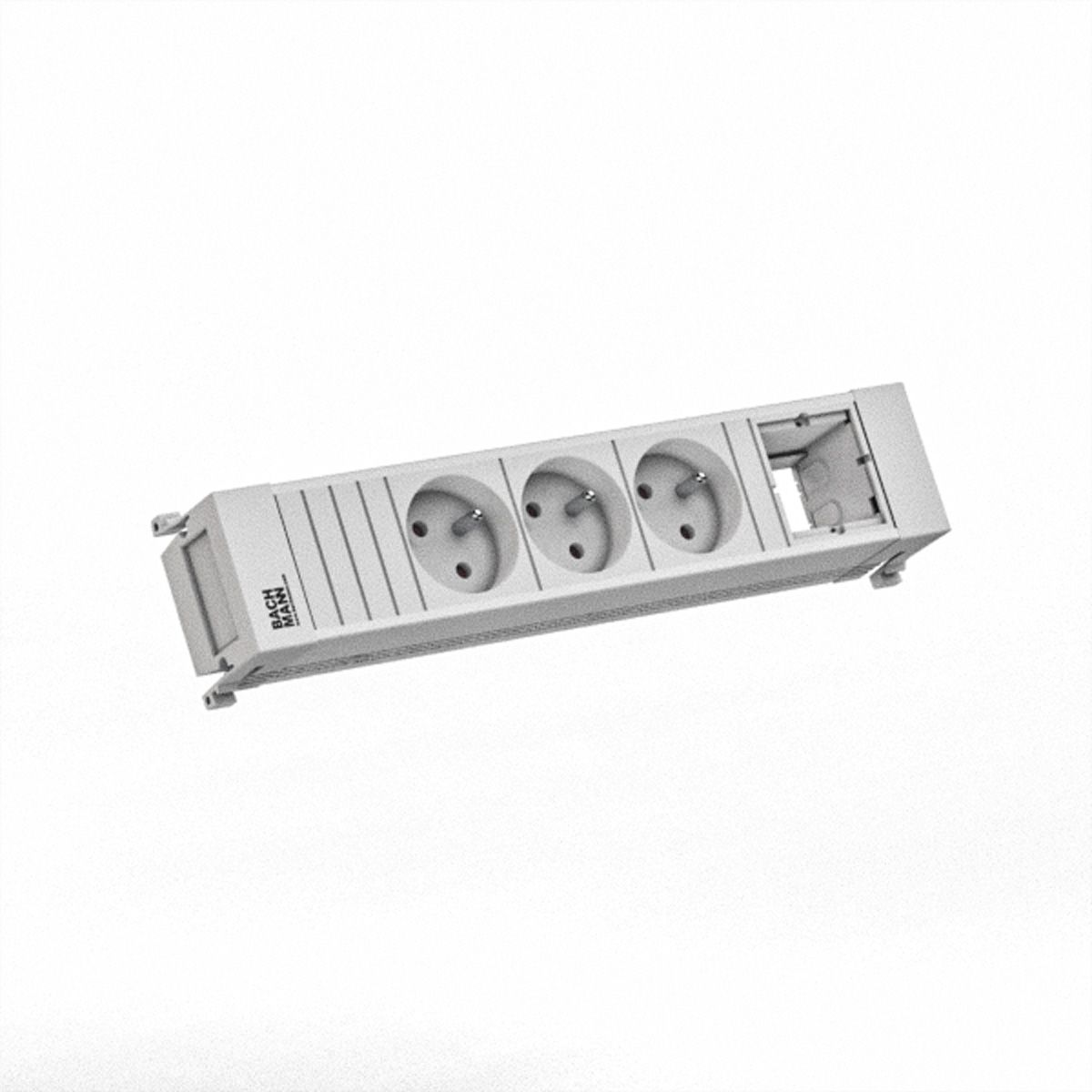 BACHMANN POWER FRAME 3xUTE 1xCM 0,2m GST18 RAL9010