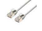 ROLINE Cordon DataCenter U/FTP Cat.6A (Classe EA), LSOH, slim, gris, 0,3 m