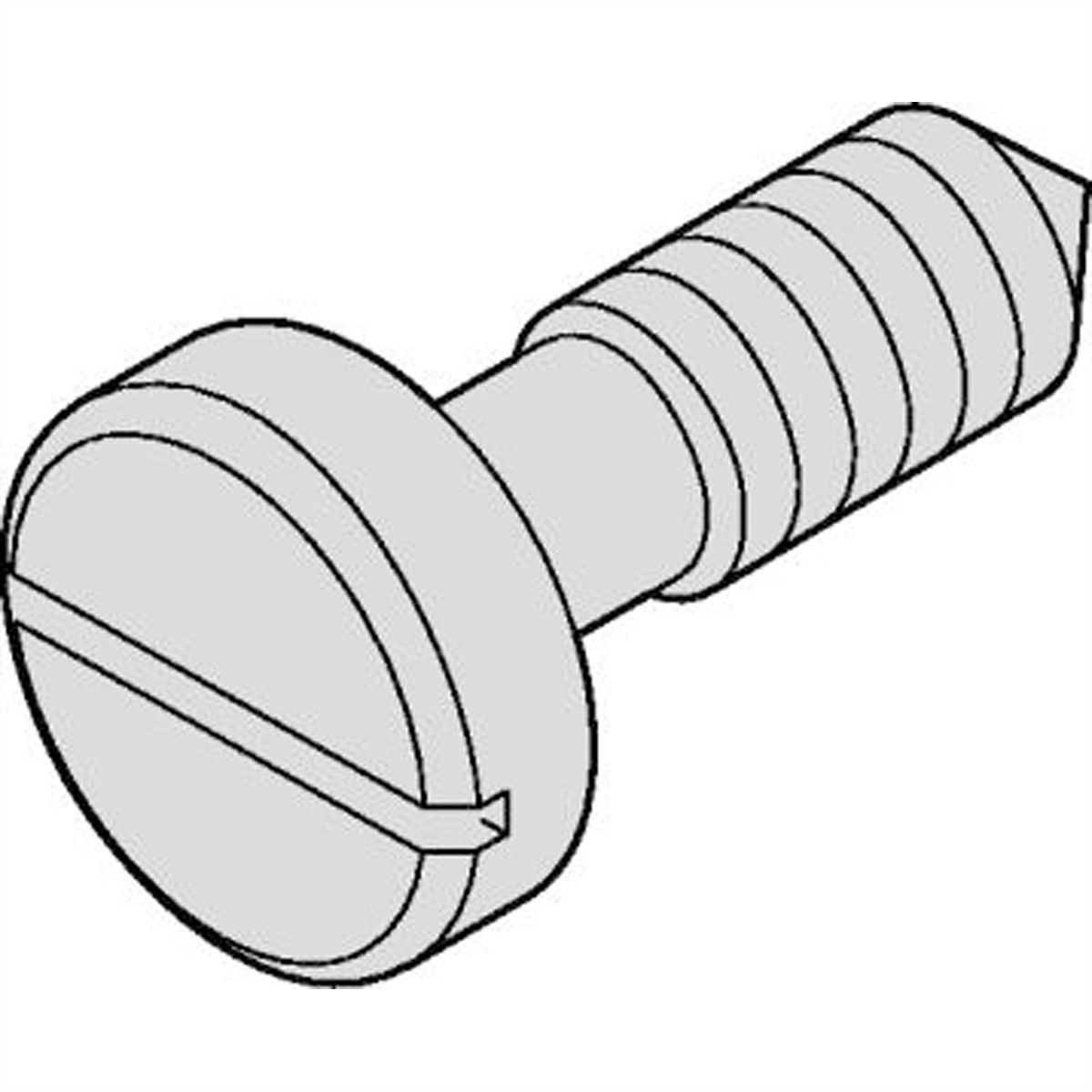 SCHROFF Vis à collet avec fente