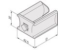 Oeillet de câble SCHROFF, plastique, 30W 100D