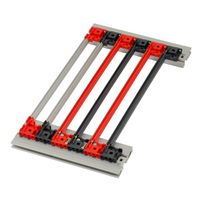 Guide-cartes SCHROFF avec détrompage pour CompactPCI/ VME64x, PC, 160 mm, 2 mm de largeur de rainure, rouge, 10 pièces