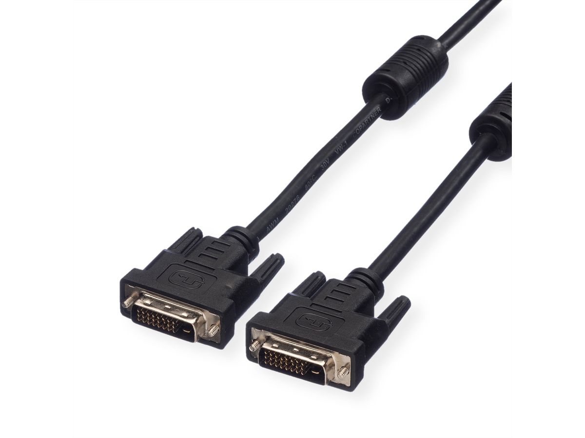 VALUE Câble DVI, DVI M-M, (24+1) dual link, 2 m