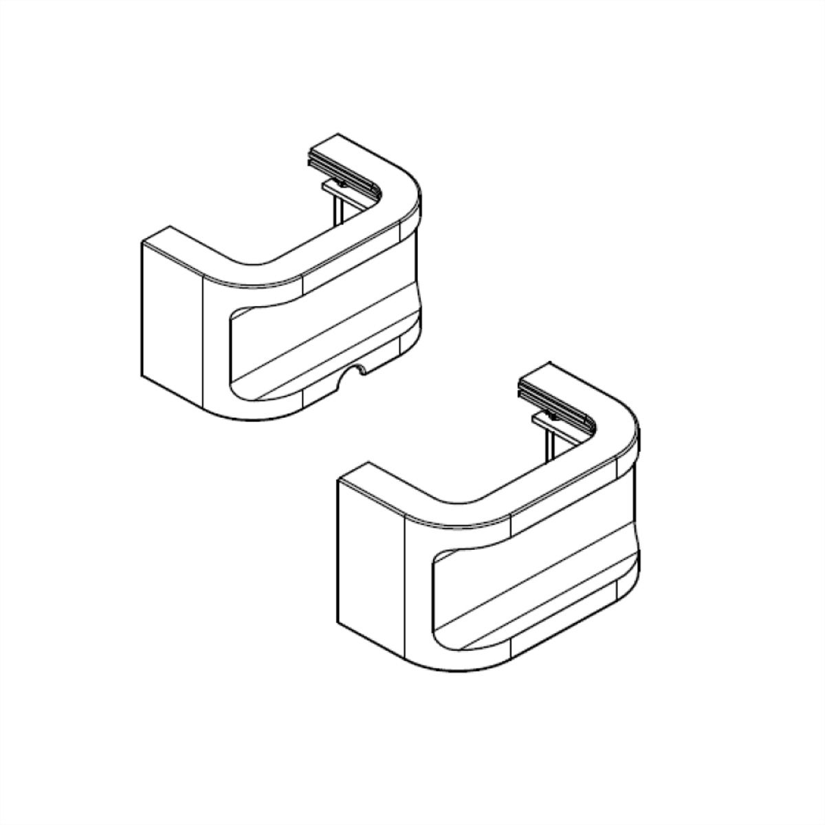BACHMANN Prise multiple, 12x, aluminium, noir