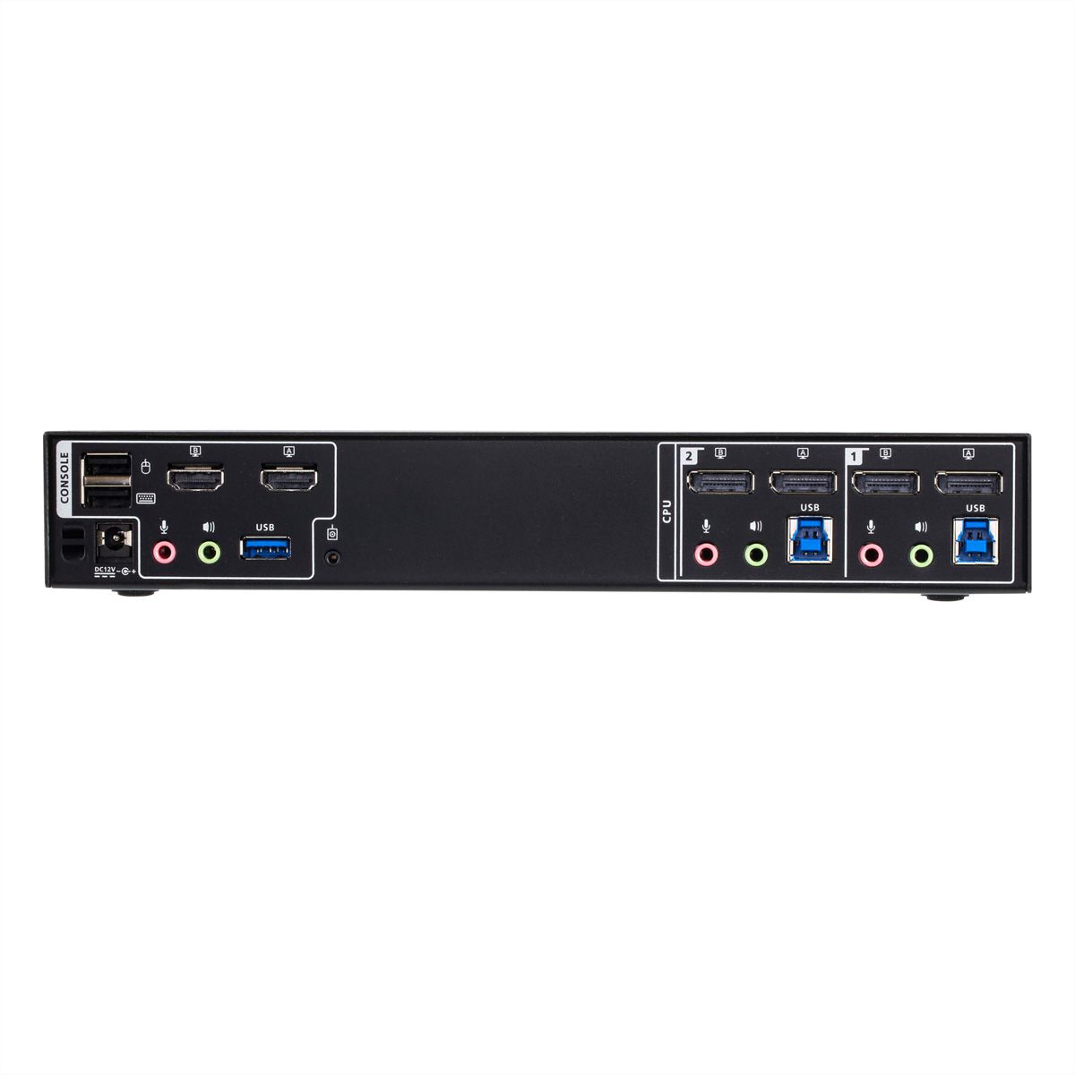 ATEN CM1942 Mini-commutateur KVM matriciel Boundless double écran DisplayPort 4K à 2 ports