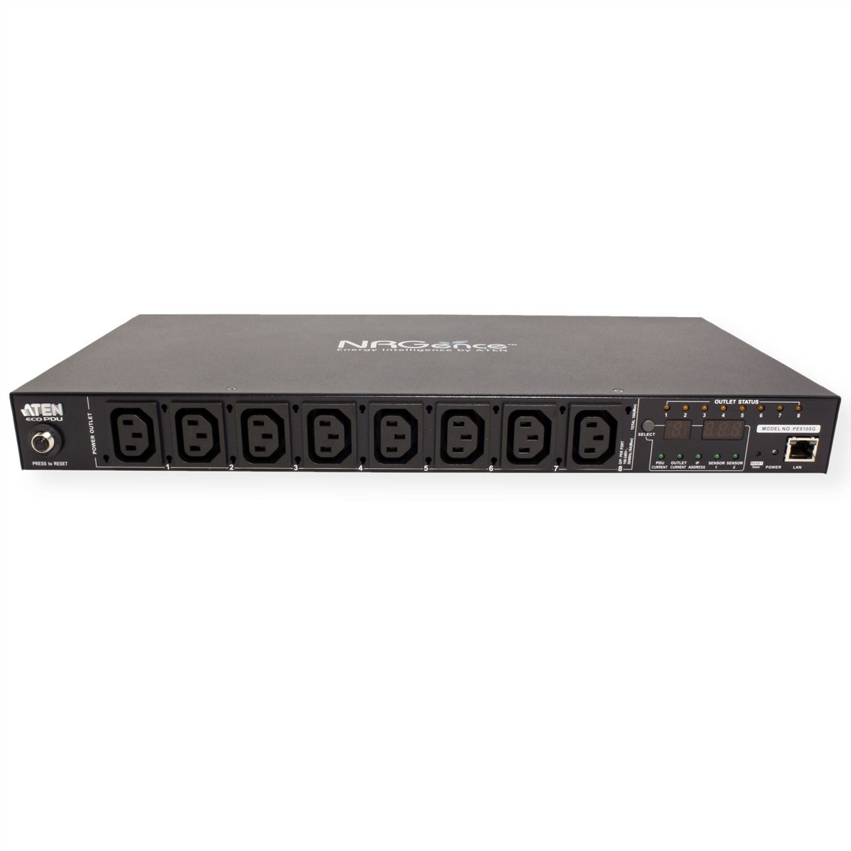 ATEN PE8108G Multiprise IP, 8 ports, 1UH, 8xC13, 10A