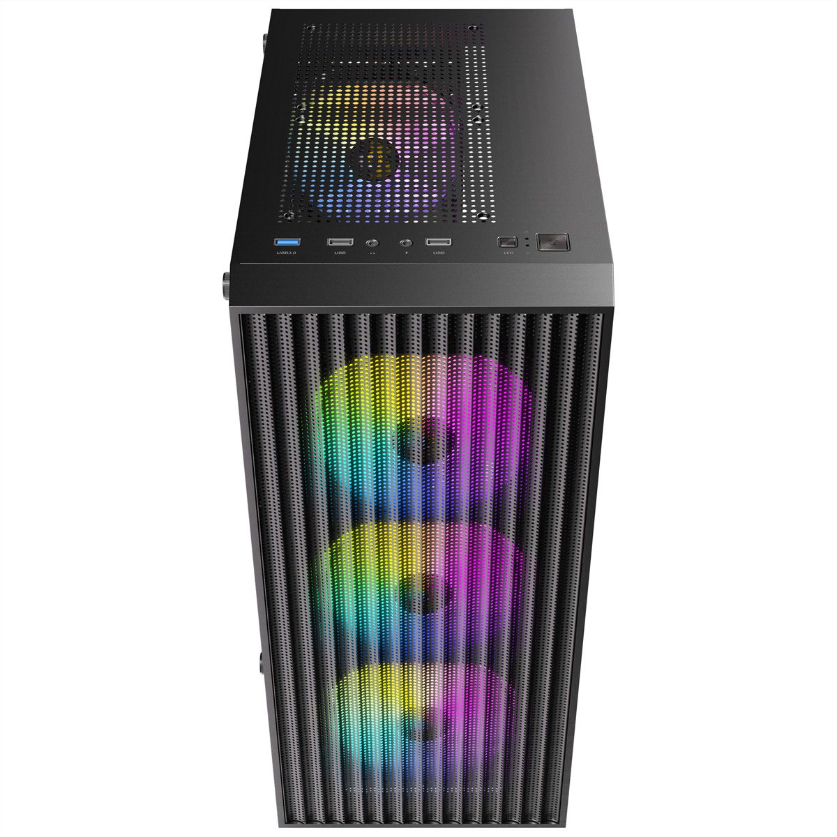 ANTEC AX27 RGB Elite Boîtier PC Midi Tower Gaming ATX, noir