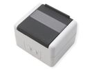 TELEGÄRTNER Boîtier IP44, 75x86x58, gris, avec insert de montage pour module 2xAMJ