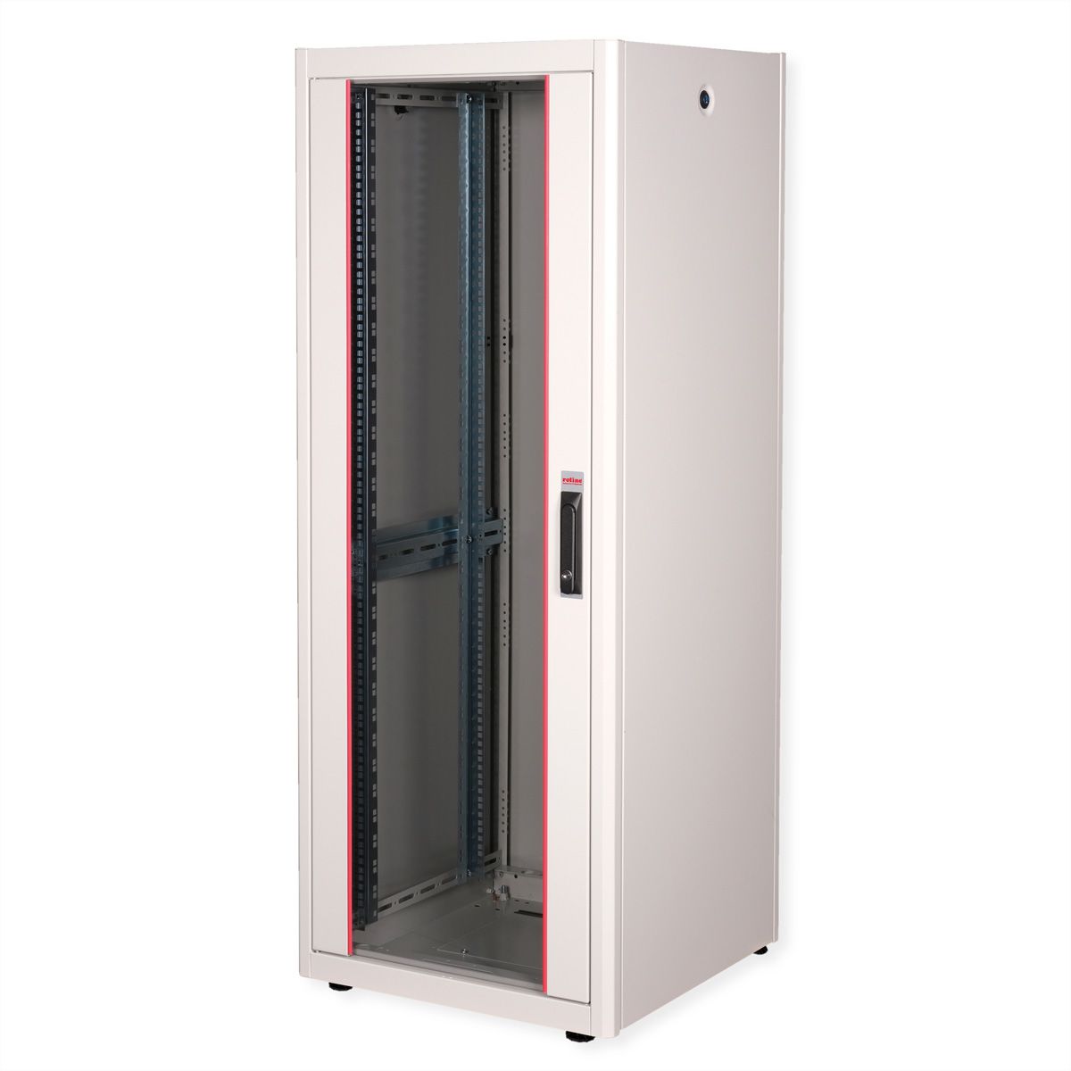 ROLINE 19" Baie réseau Basic 32U, 600x600 LxP Porte verre gris