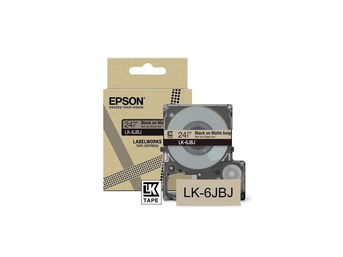 Epson LK-6JBJ Beige, Noir