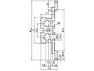 Rail horizontal SCHROFF, arrière, central, type MZ, avec rail en Z, 84 CV