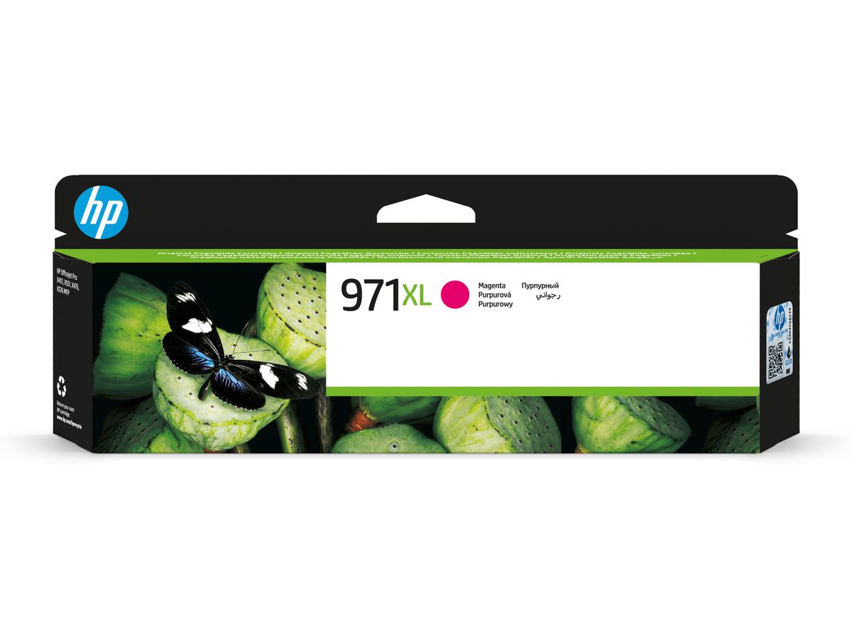 HP 971XL cartouche d'encre magenta grande capacité authentique