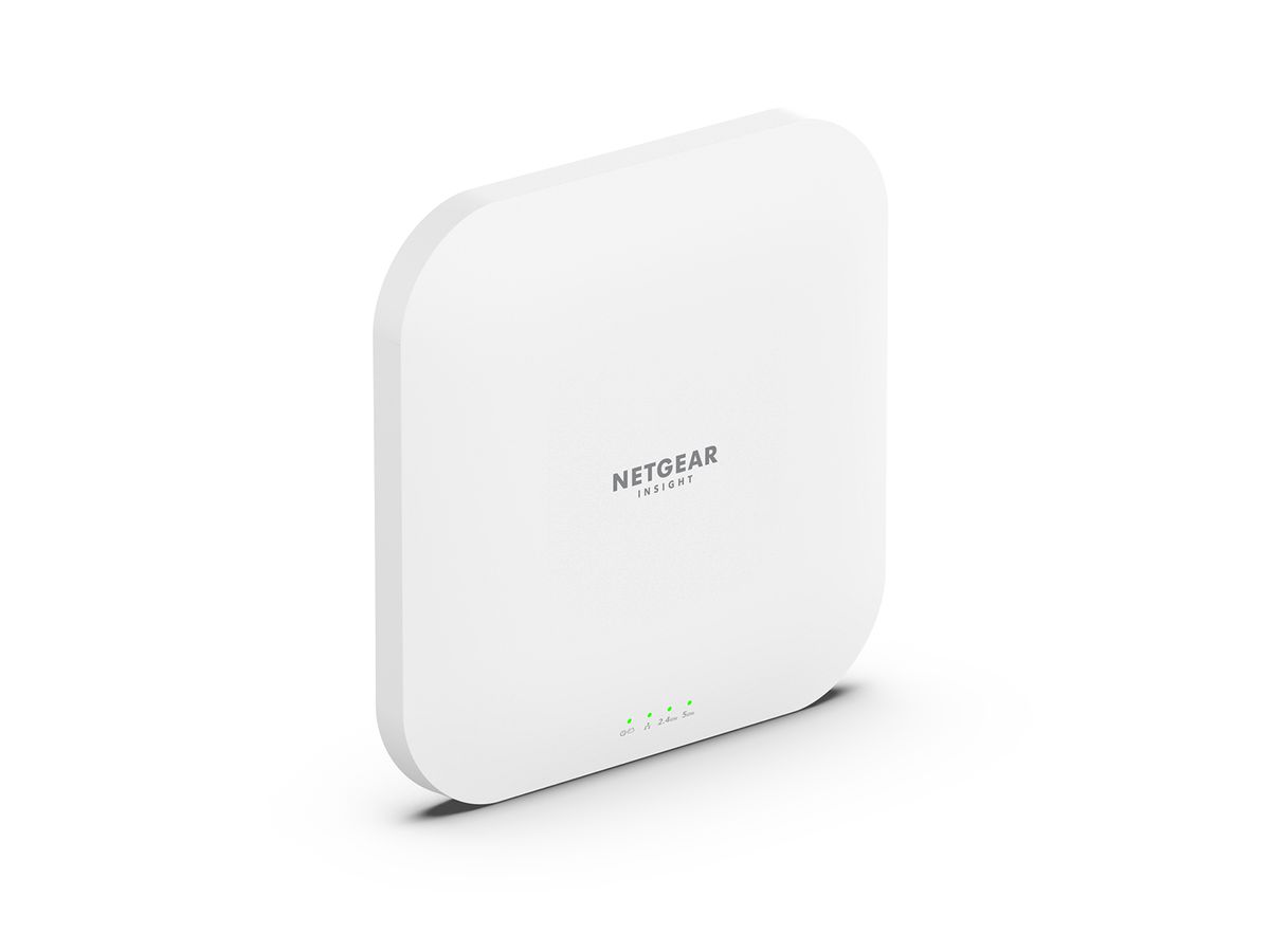 NETGEAR Insight Cloud Managed WiFi 6 AX3600 Dual Band Access Point (WAX620) 3600 Mbit/s Blanc Connexion Ethernet, supportant l'alimentation via ce port (PoE)