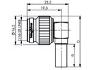 TELEGÄRTNER Connecteur à sertir TNC 50 Ohm pour RG-316/U