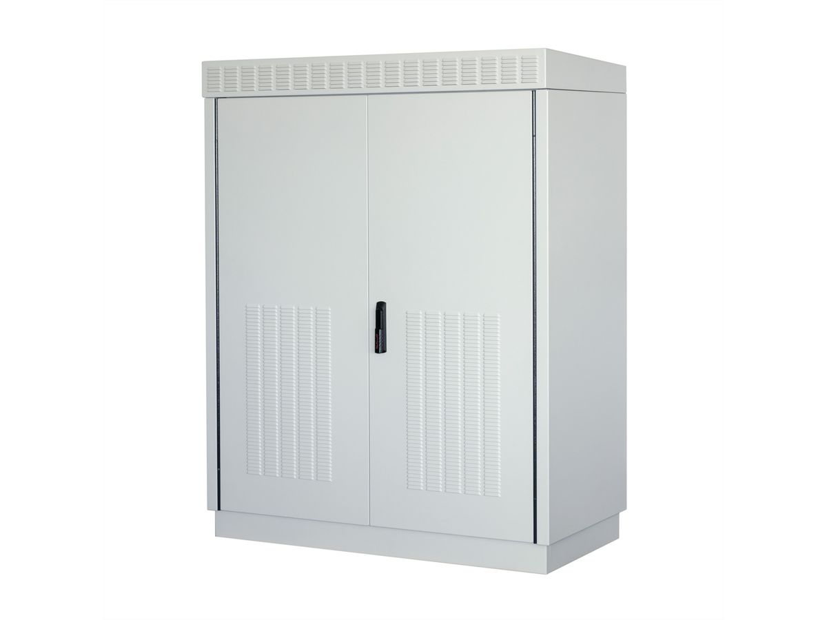 SCHROFF Armoire modulaire de ventilation pour l'extérieur avec porte double, ventilateur, 1530H 29 U, 1300W 630D