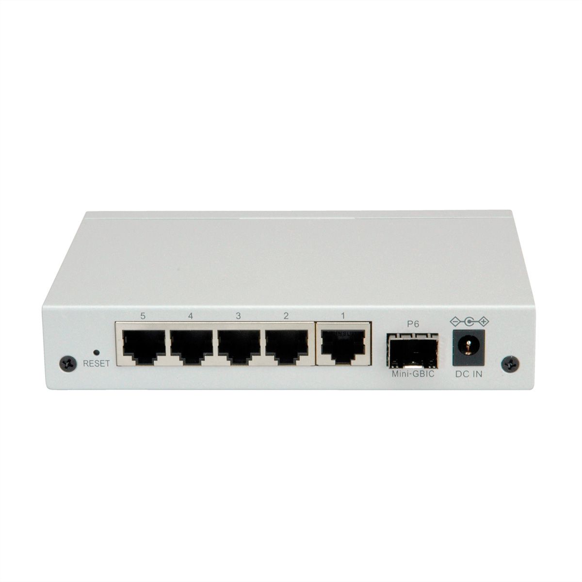 ROLINE Switch Gigabit Ethernet, 6 ports (5x 10/100/1000 + 1x SFP), WebSmart